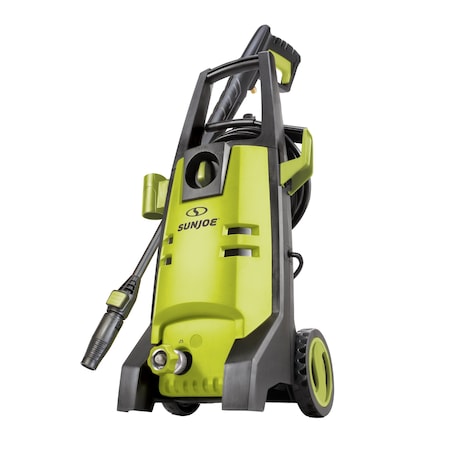 Sun Joe 2100-PSI Elec. Pressure Washer, Turbo + Angled Nozzle, 26-Oz Foam Cannon, Green SPX2004-SJG